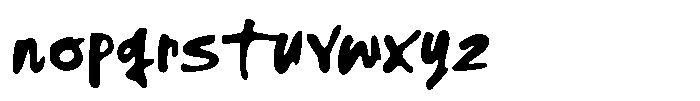 Sipjoy Font LOWERCASE