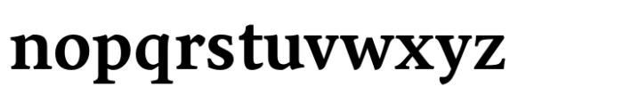 Sirba Cyrillic Bold Font LOWERCASE