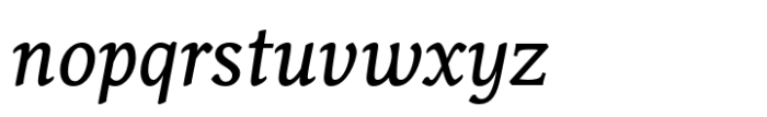 Sirba Cyrillic  Italic Font LOWERCASE