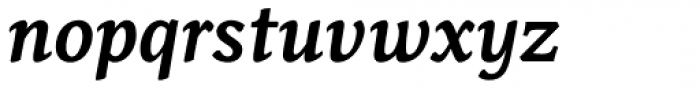 Sirba Greek Bold Italic Font LOWERCASE