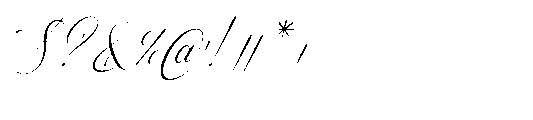 Sirclair Miwareta Italic Font OTHER CHARS