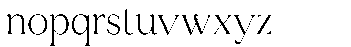Siren Font LOWERCASE
