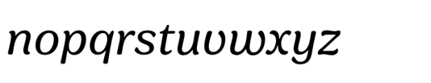 Sirenia Light Italic Font LOWERCASE