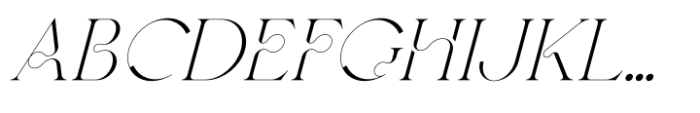 Sirenik Italic Font UPPERCASE