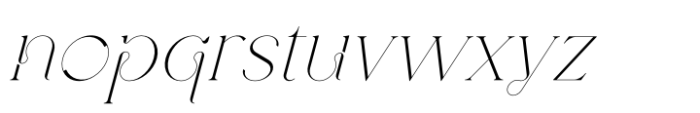 Sirenik Italic Font LOWERCASE