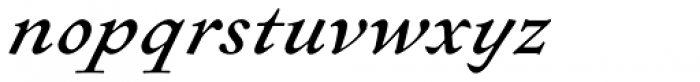 Sirenne Text MVB OSF Italic Font LOWERCASE
