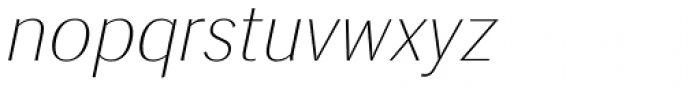 Siri Thin Italic Font LOWERCASE