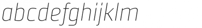 Sisco Thin Italic Font LOWERCASE