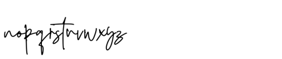 Sivadust Signature Font LOWERCASE