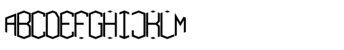 Six Sided Monogram Font UPPERCASE