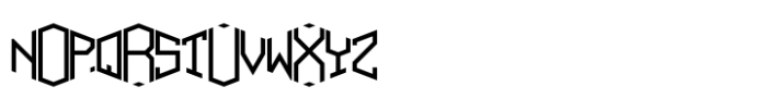Six Sided Monogram Font LOWERCASE