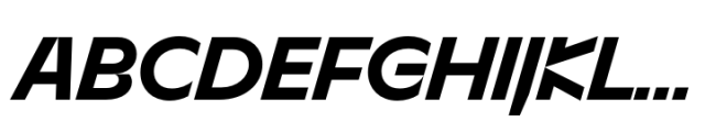 Sizek Bold Italic Font UPPERCASE