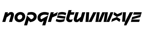 Sizek Bold Italic Font LOWERCASE