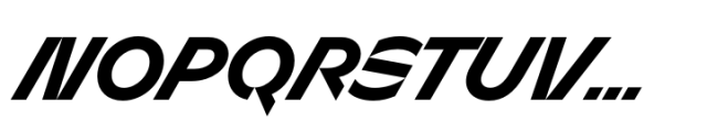 Sizek Bold Super Italic Font UPPERCASE