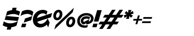 Sizek Extra Bold Italic Font OTHER CHARS