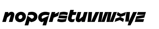 Sizek Extra Bold Italic Font LOWERCASE
