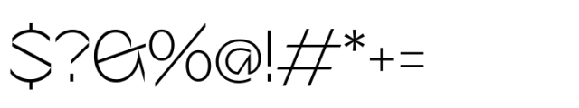 Sizek Extra Light Font OTHER CHARS