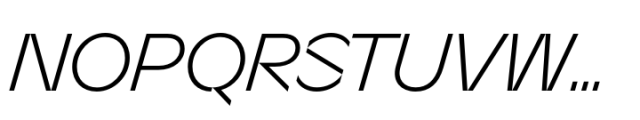 Sizek Light Italic Font UPPERCASE