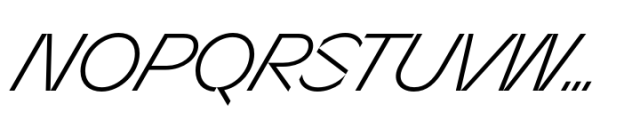 Sizek Light Super Italic Font UPPERCASE