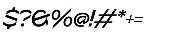 Sizek Medium Italic Font OTHER CHARS
