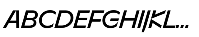 Sizek Medium Italic Font UPPERCASE