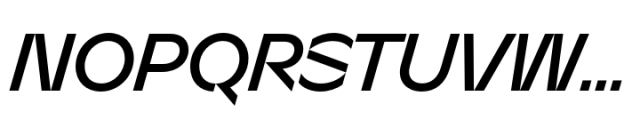 Sizek Medium Italic Font UPPERCASE