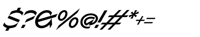 Sizek Medium Super Italic Font OTHER CHARS