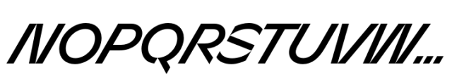 Sizek Medium Super Italic Font UPPERCASE
