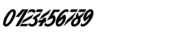 Sizek Pro Compressed Bold Super Italic Font OTHER CHARS