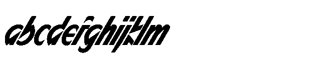Sizek Pro Compressed Bold Super Italic FONT