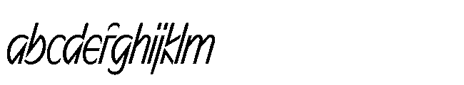 Sizek Pro Compressed Clear Italic FONT