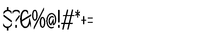 Sizek Pro Compressed Clear Font OTHER CHARS