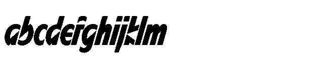 Sizek Pro Compressed Extra Bold Italic FONT