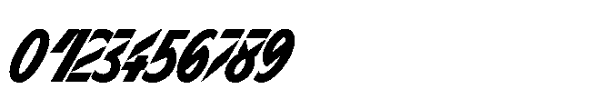 Sizek Pro Compressed Extra Bold Super Italic Font OTHER CHARS