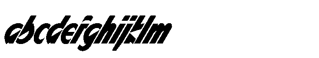 Sizek Pro Compressed Extra Bold Super Italic FONT
