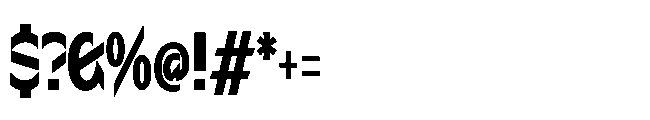 Sizek Pro Compressed Extra Bold Font OTHER CHARS