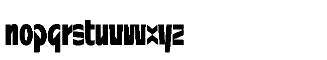 Sizek Pro Compressed Extra Bold Font LOWERCASE
