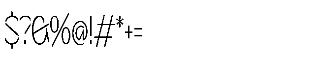 Sizek Pro Compressed Extra Light Font OTHER CHARS