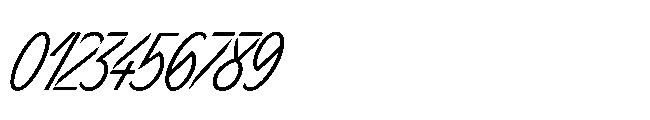 Sizek Pro Compressed Light Super Italic Font OTHER CHARS