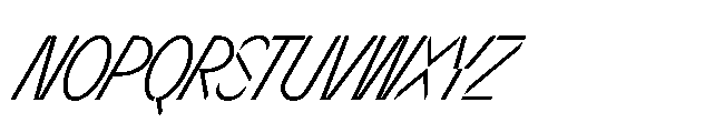 Sizek Pro Compressed Light Super Italic Font UPPERCASE