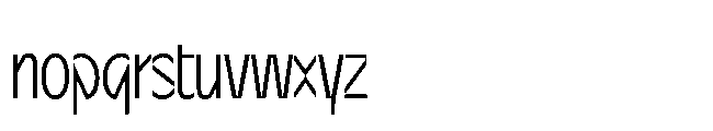 Sizek Pro Compressed Light Font LOWERCASE