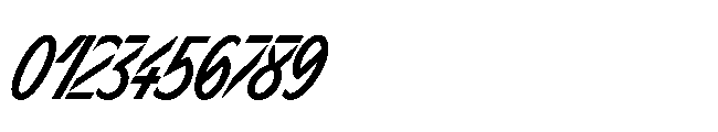 Sizek Pro Compressed Medium Super Italic Font OTHER CHARS