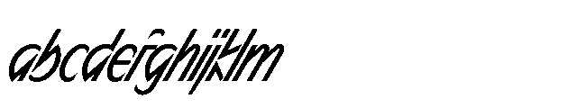 Sizek Pro Compressed Regular Super Italic FONT