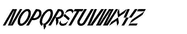 Sizek Pro Compressed Semi Bold Super Italic Font UPPERCASE