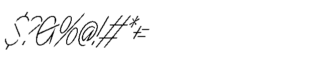 Sizek Pro Compressed Thin Super Italic Font OTHER CHARS