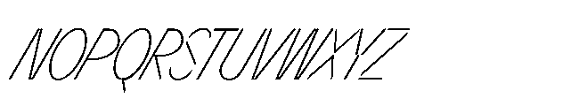 Sizek Pro Compressed Thin Super Italic Font UPPERCASE
