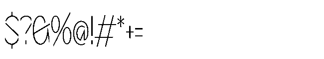 Sizek Pro Compressed Thin Font OTHER CHARS