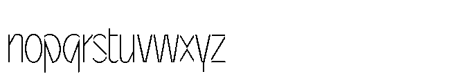 Sizek Pro Compressed Thin Font LOWERCASE
