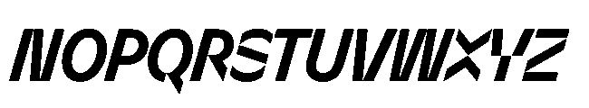 Sizek Pro Condensed Bold Italic Font UPPERCASE
