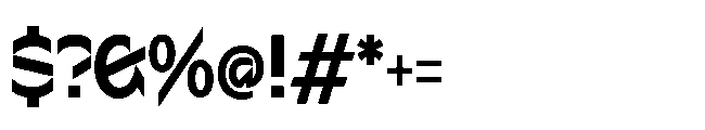 Sizek Pro Condensed Bold Font OTHER CHARS